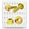 Boltsandnuts.Com Inch Grade 8 Hex Flange Bolts & Flange Lock Nuts Zinc Yellow Assortment - 692 PCS Assortment Kit #395 - alternate 1